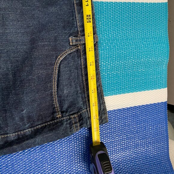 Route 66 Women's Classic Fit Jeans Skirt Size 14 Blue Dark Wash Denim Embroider - Picture 4 of 7